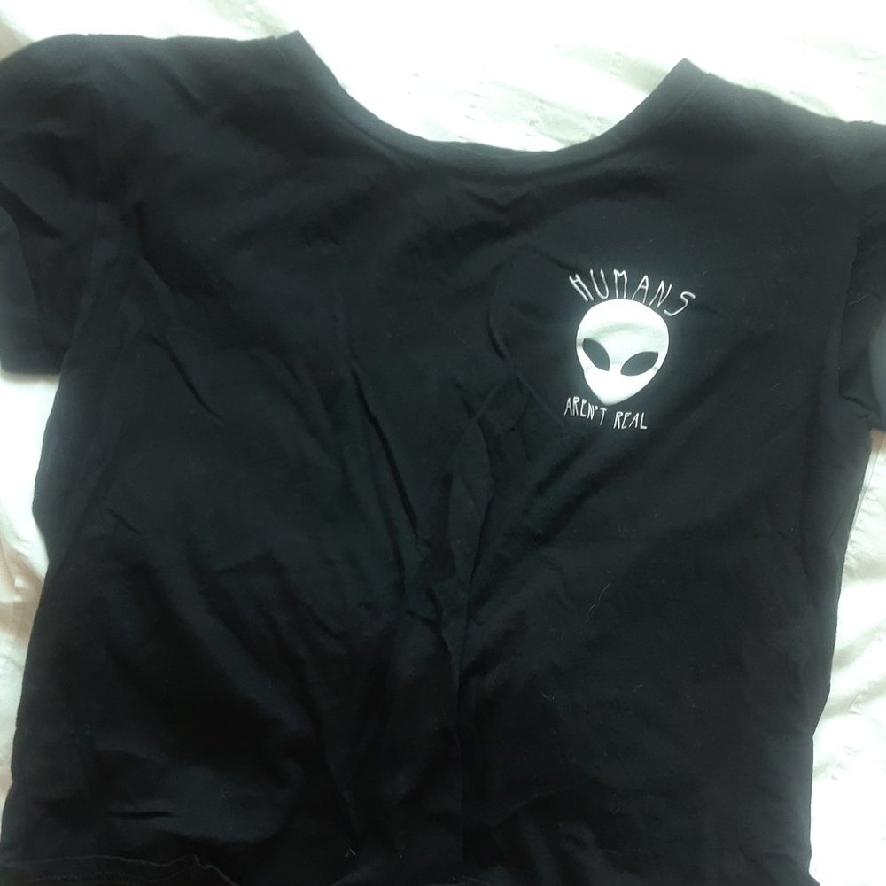 humans aren't real alien shirt